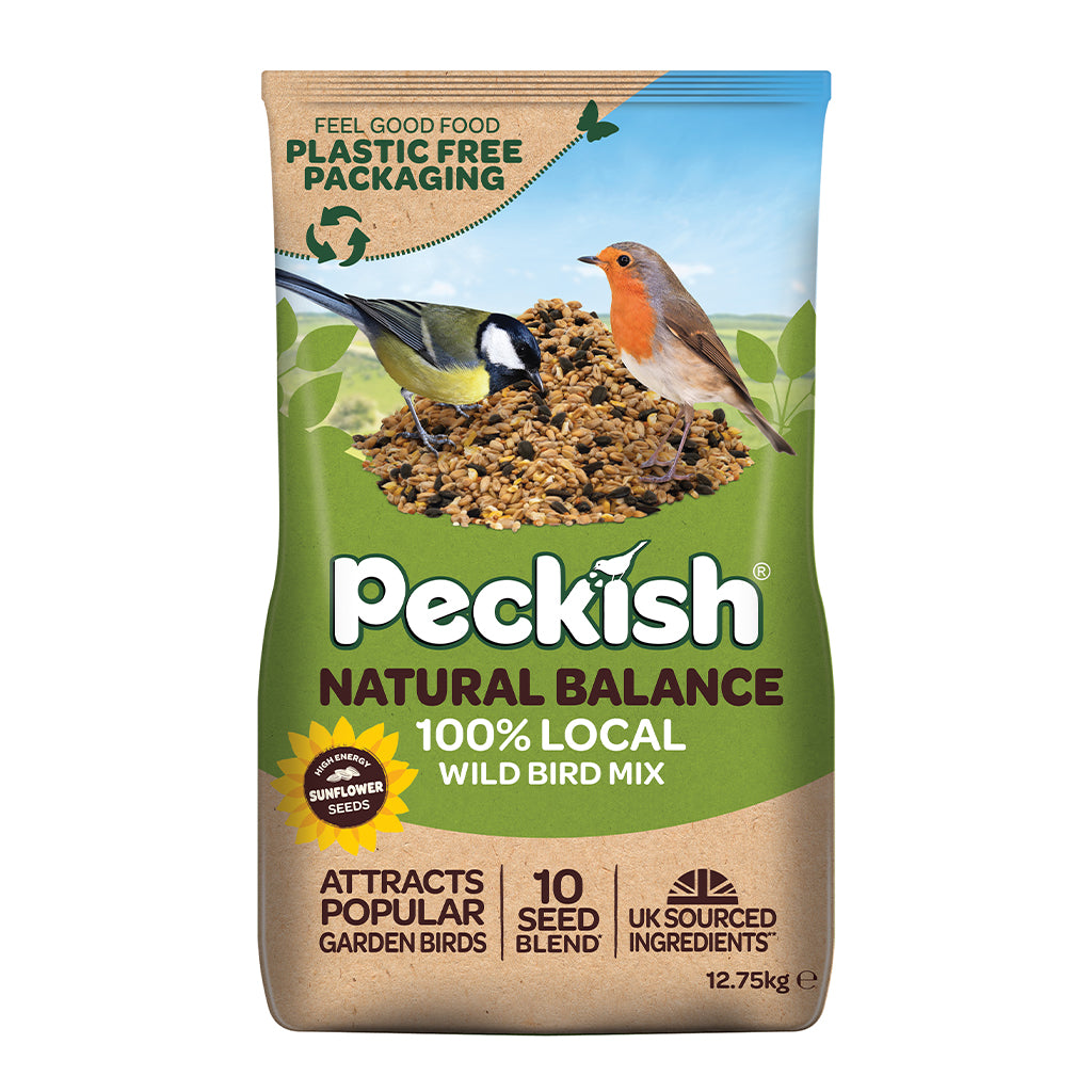 Peckish Natural Balance Seed Mix Wild Bird Food 1.7kg or 12.75kg HighEnergy, Sustainable Seed Blend for Garden Birds