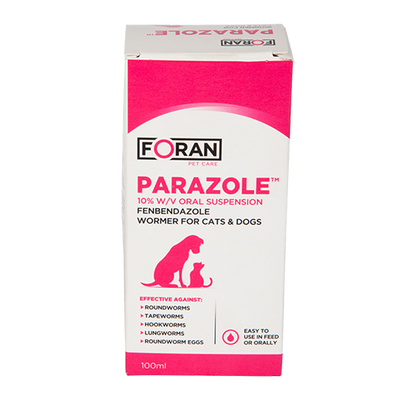 Foran Parazole | Cat & Dog Liquid Dewormer - 100ml