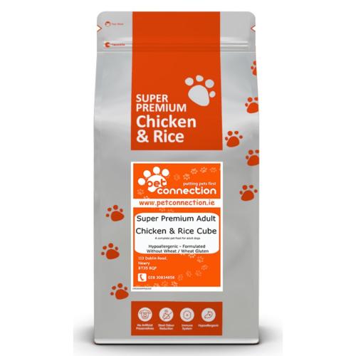 Pet Connection Super Premium | Hypoallergenic Dry Dog Food  | VAT Free | Working Dog Adult | Chicken & Rice - 15kg