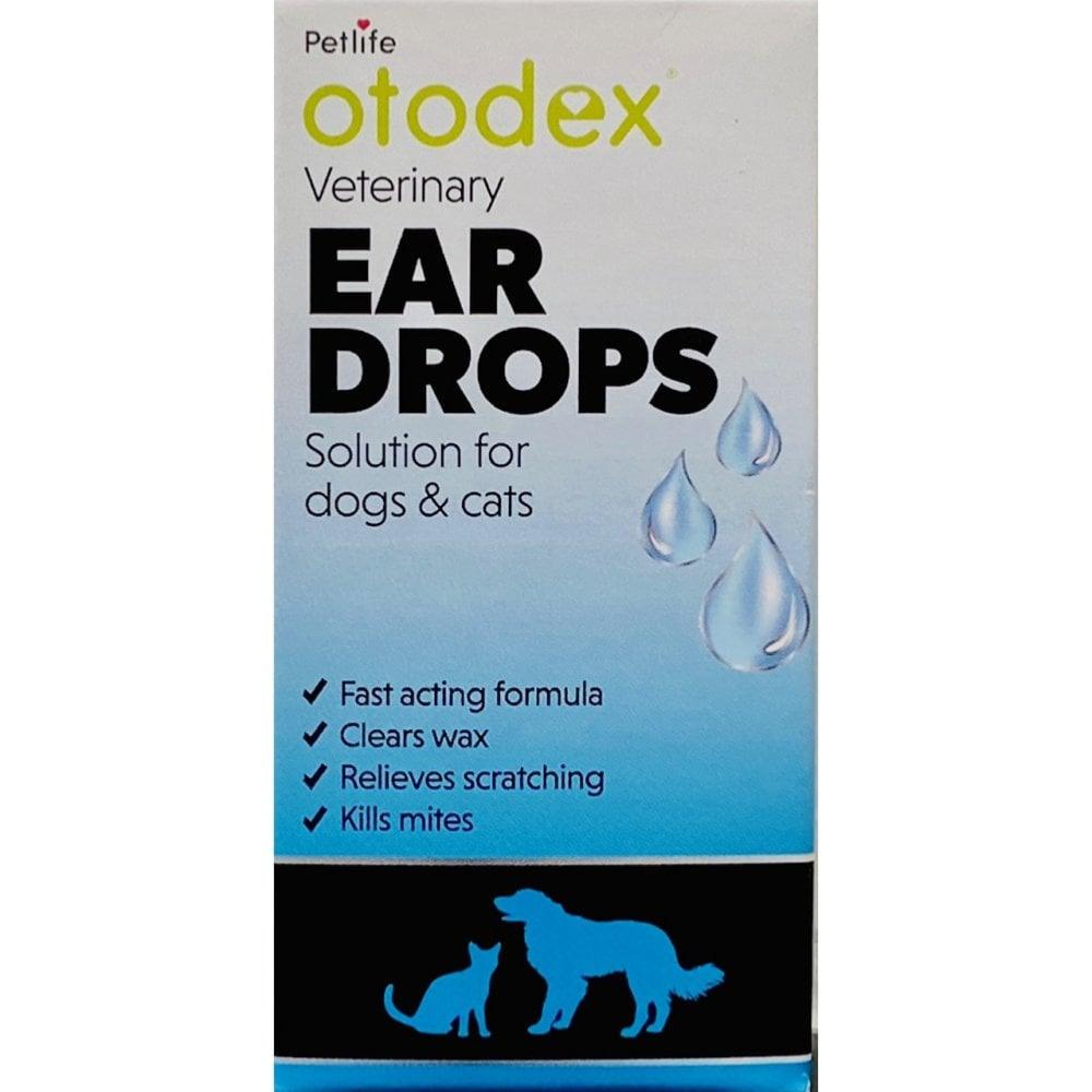 Petlife Otodex Veterinary | Dog & Cat Ear Mite & Wax Control | Drops