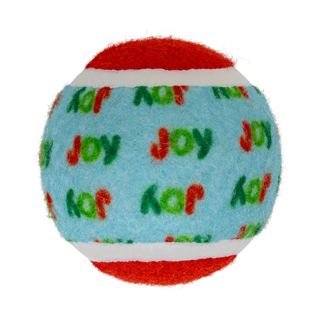 KONG Holiday Squeak Tennis Balls 6 Pack 🎄 Christmas Dog Toy