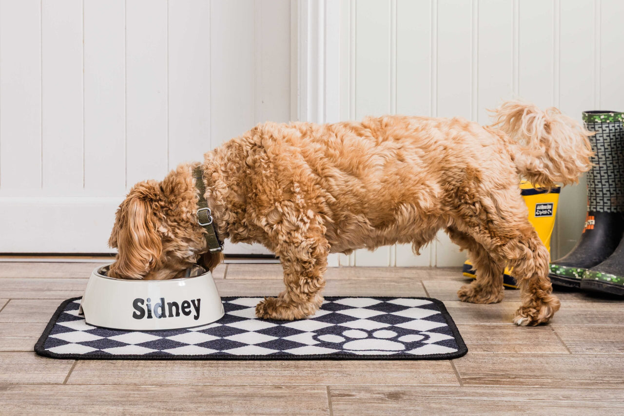 Dinner Mate Absorbent Food & Water Bowl Mat by Pet Rebellion