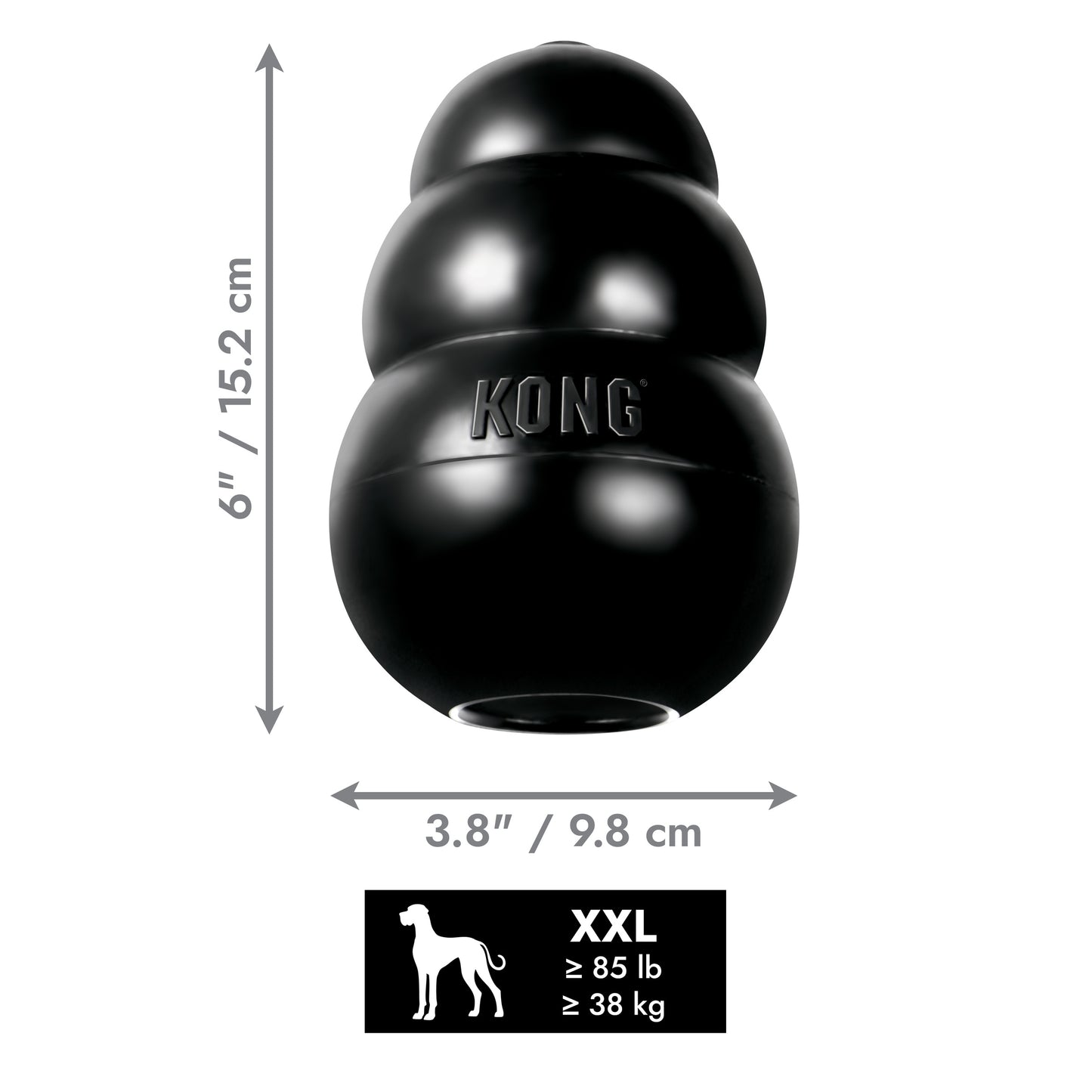 KONG Extreme Rubber Dog Toy | Heavy Duty Chew