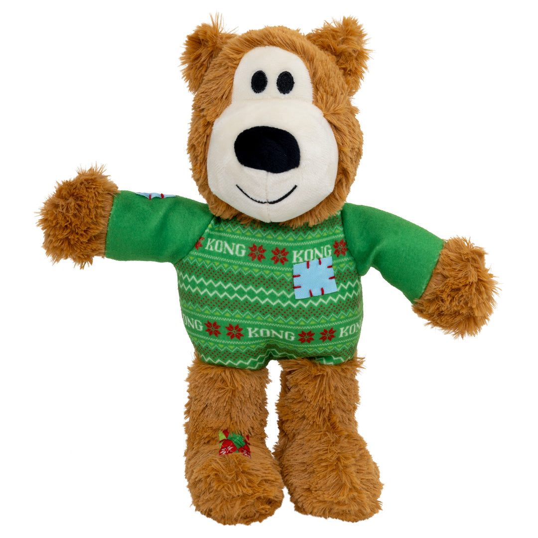 KONG Holiday Wild Knots Sweater Bear 🐻 Christmas Dog Toy