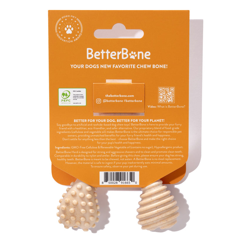 BetterBone | Dog Chew Toy | Hard Durability for Super Tough Chewers - Classic Hypoallergenic Flavour