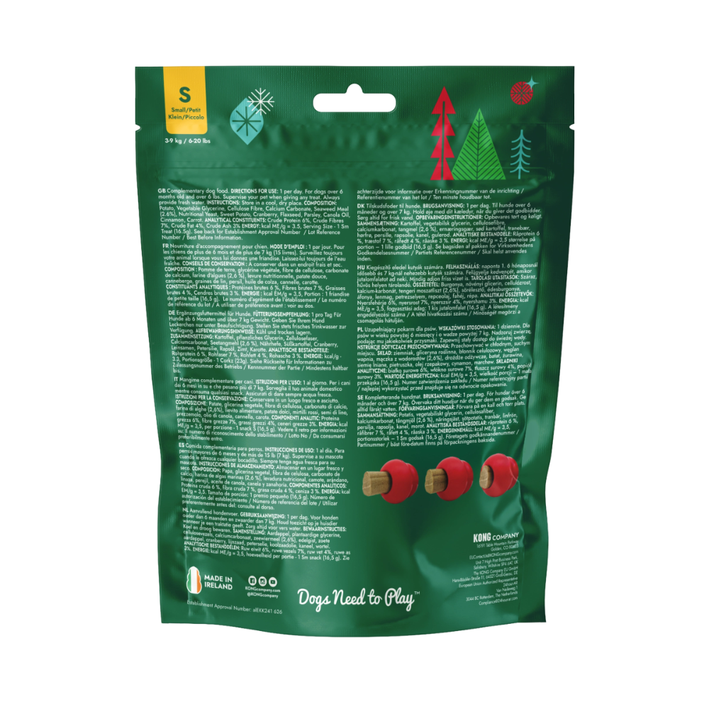 KONG Ziggies Holiday Spice Small 🎄 Christmas Dog Treats