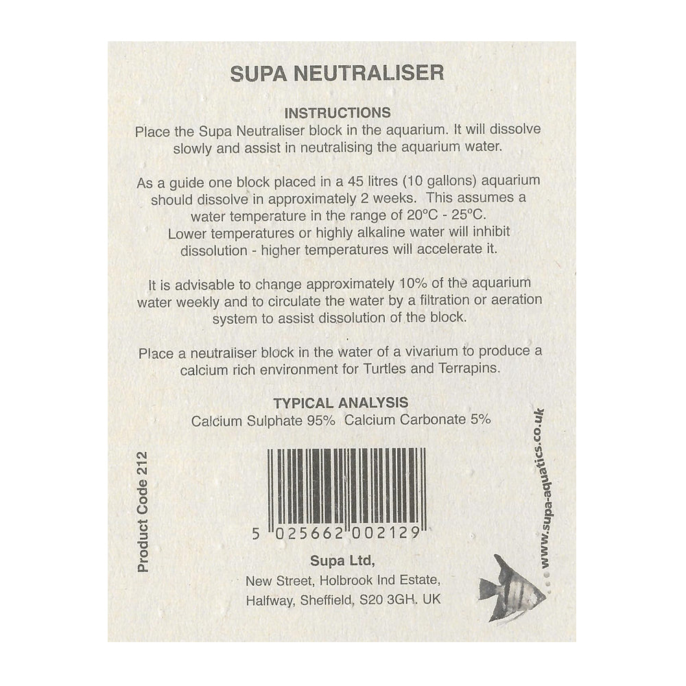 Supa | Aquarium Treatment | Buffer, Calcium & Neutraliser Block
