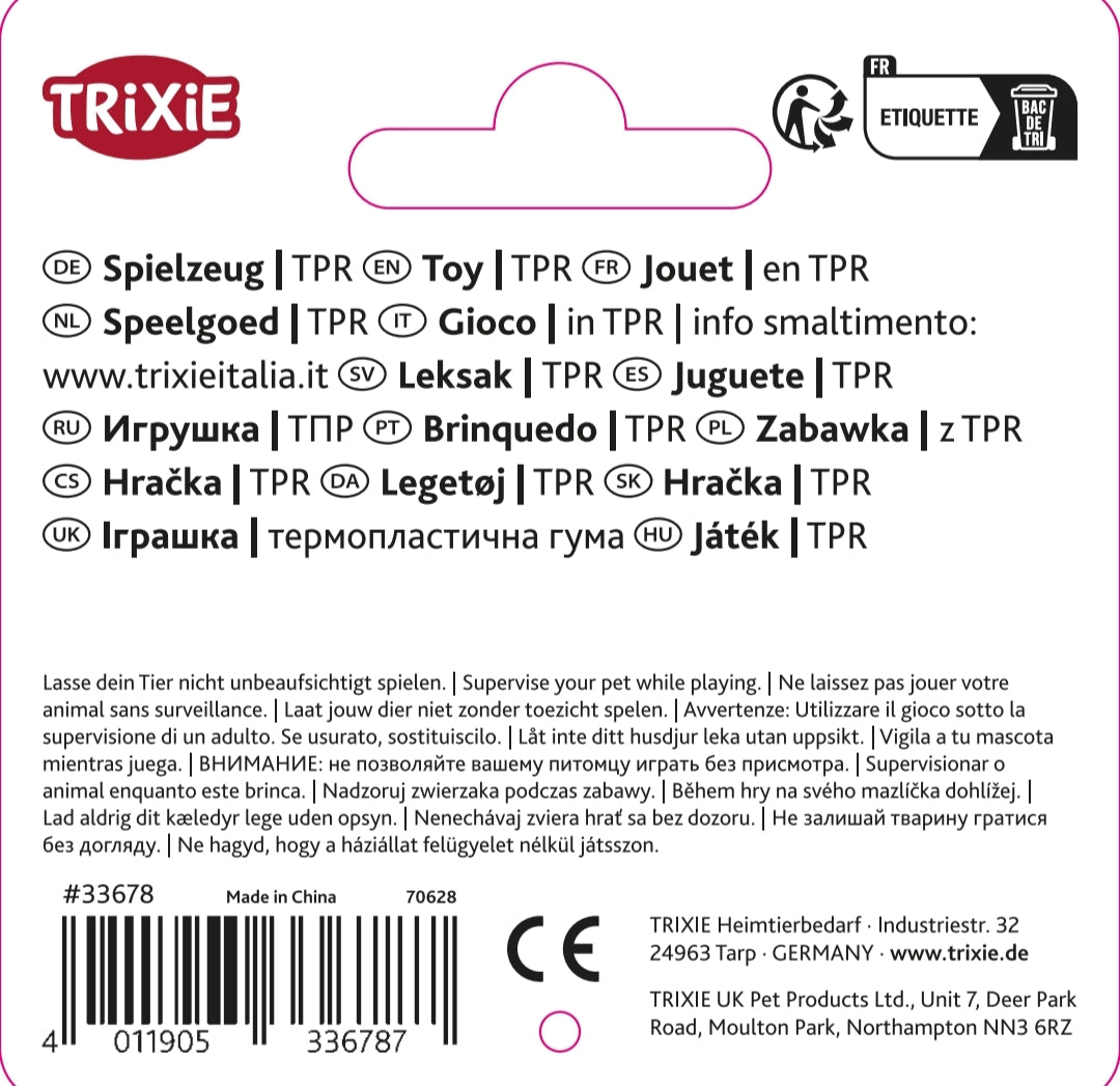 Trixie TPR Fetch Ball with Squeak | Dog Toy