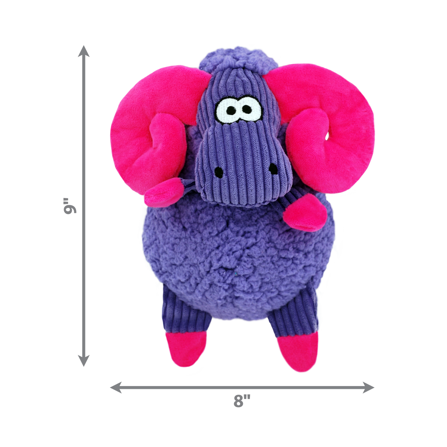 KONG Sherps Floofs Big Horn | Soft Dog Toy