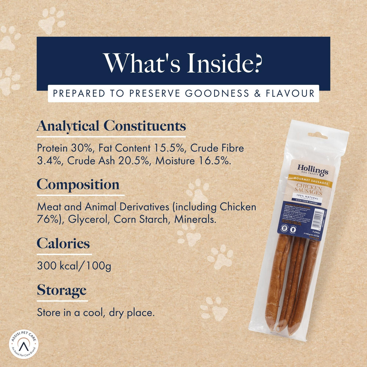 Hollings Chicken Sausages for Dogs ๐ Natural Treats