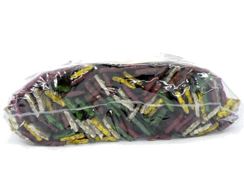 Cheeko Plaque Busters Flat Munchie Strips Assorted 6.5" (Pack of 100)