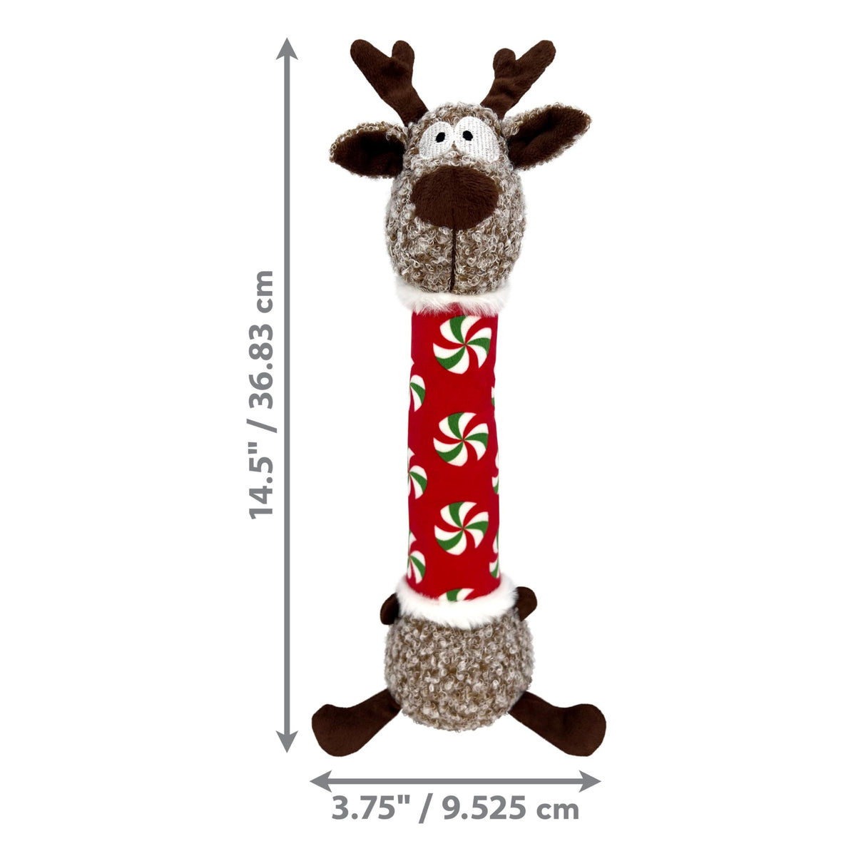 Kong Holiday Shakers Argyle Reindeer Medium 🦌 Christmas Dog Toy