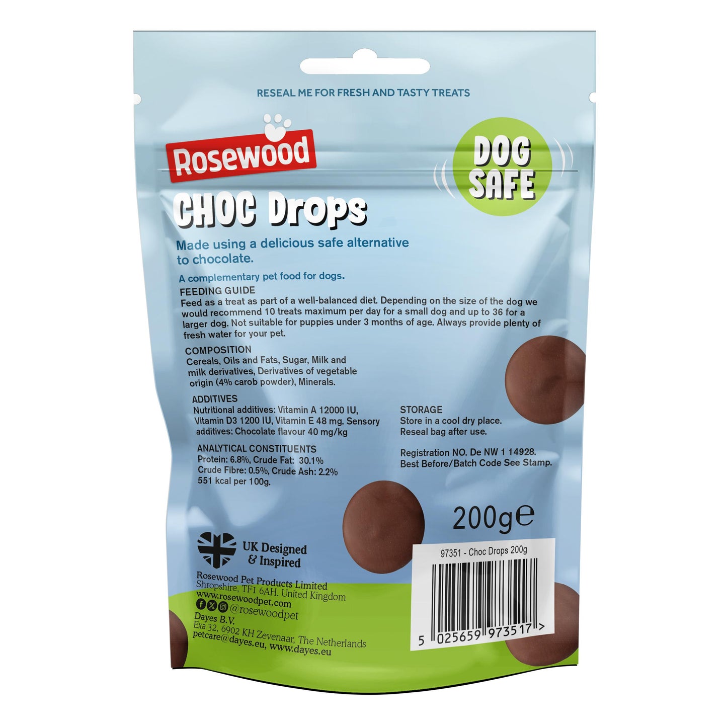 Rosewood | Dog Safe Treats | Easter Chocolate Drops