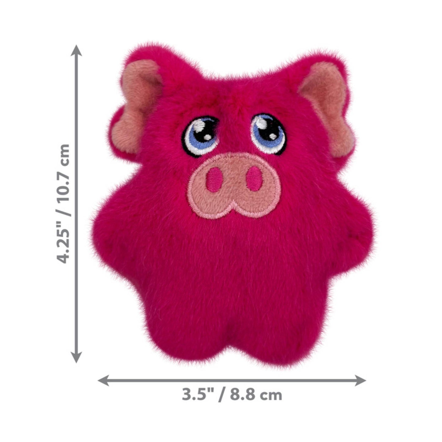 KONG Snuzzles Minis | Plush Squeaky Dog Toy (Pig & Frog Designs)