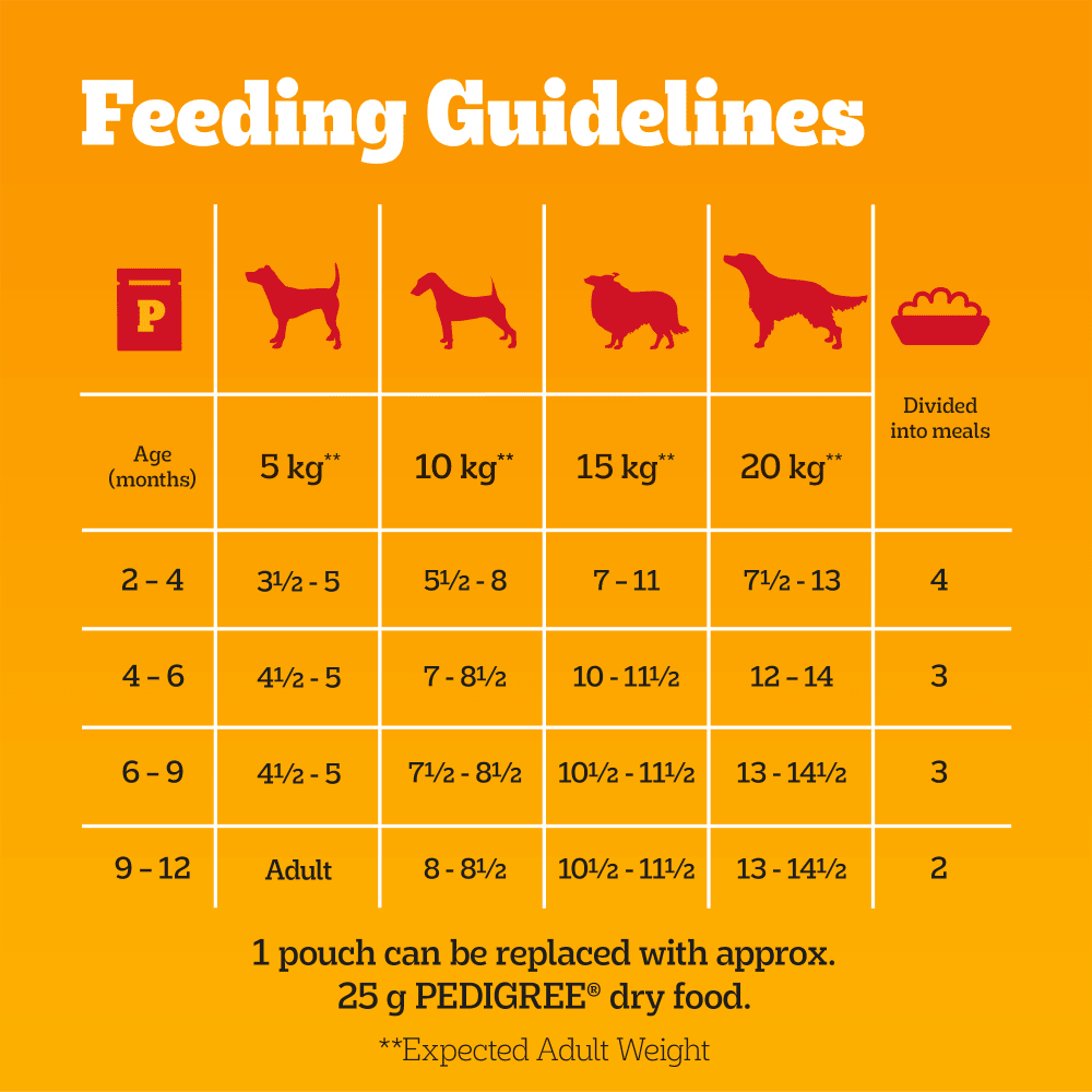 Pedigree Puppy Mixed Selection In Jelly 🐔🐑🐮 Wet Dog Food Pouches 12 x 100g