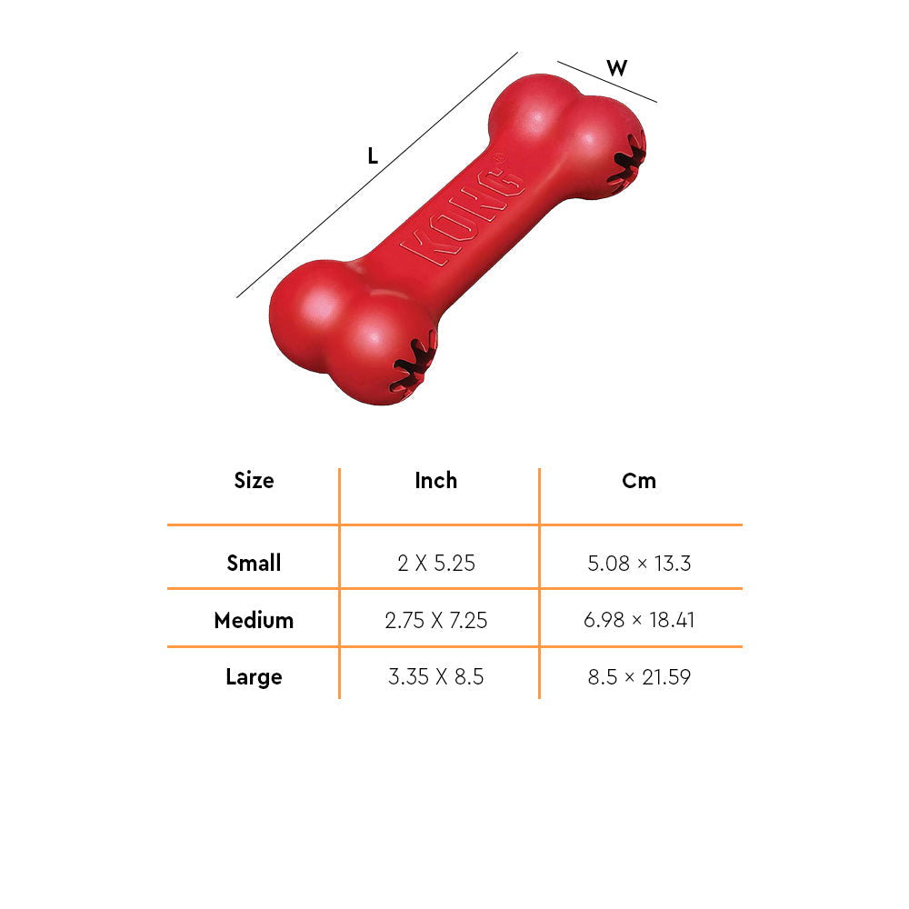 KONG Classic Goodie Bone | Rubber Dog Chew Toy