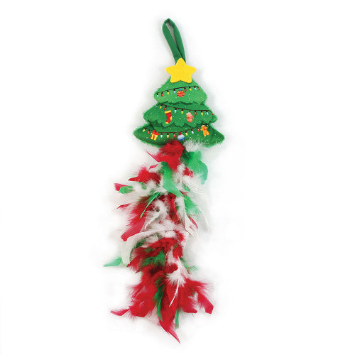 Happy Pet Christmas Tree Door Hanger | Festive Cat Toy