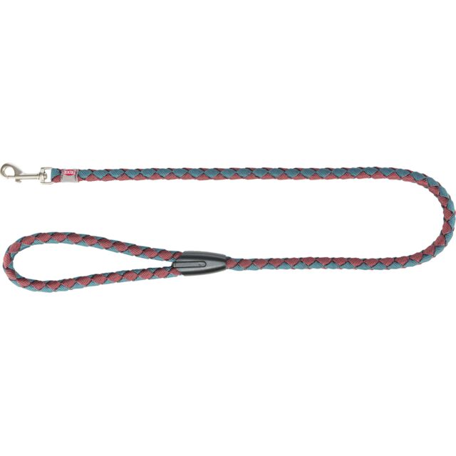 Trixie | Braided Dog Clip Lead | Cavo - Sangria & Petrol