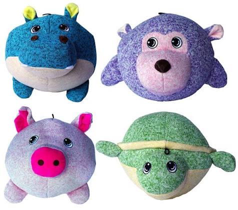 GOR Pets Soft Ball Turtle | Plush Squeaky Dog Toy (19cm)