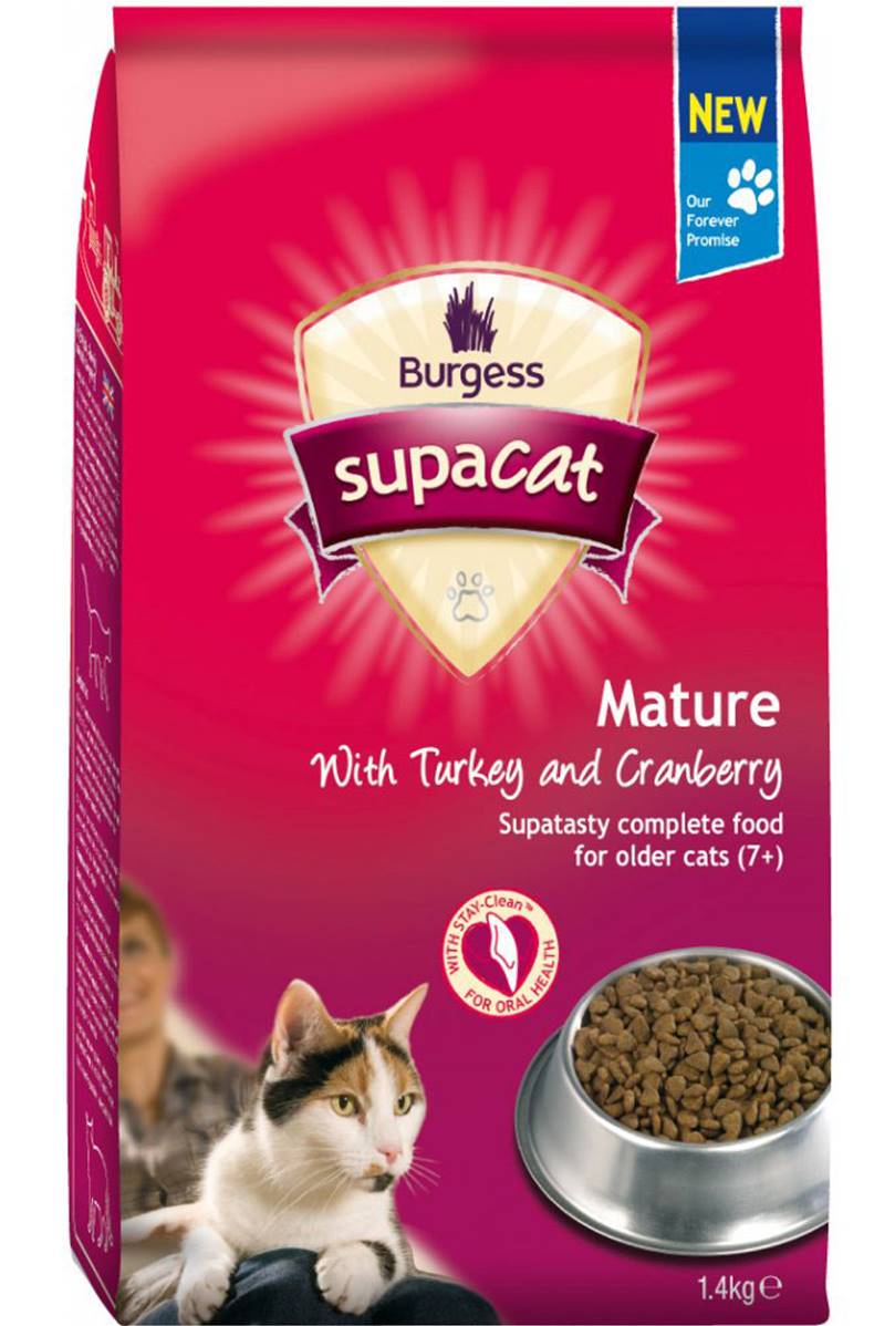 Burgess Supacat | Dry Cat Food | Senior | Mature - 1.4kg