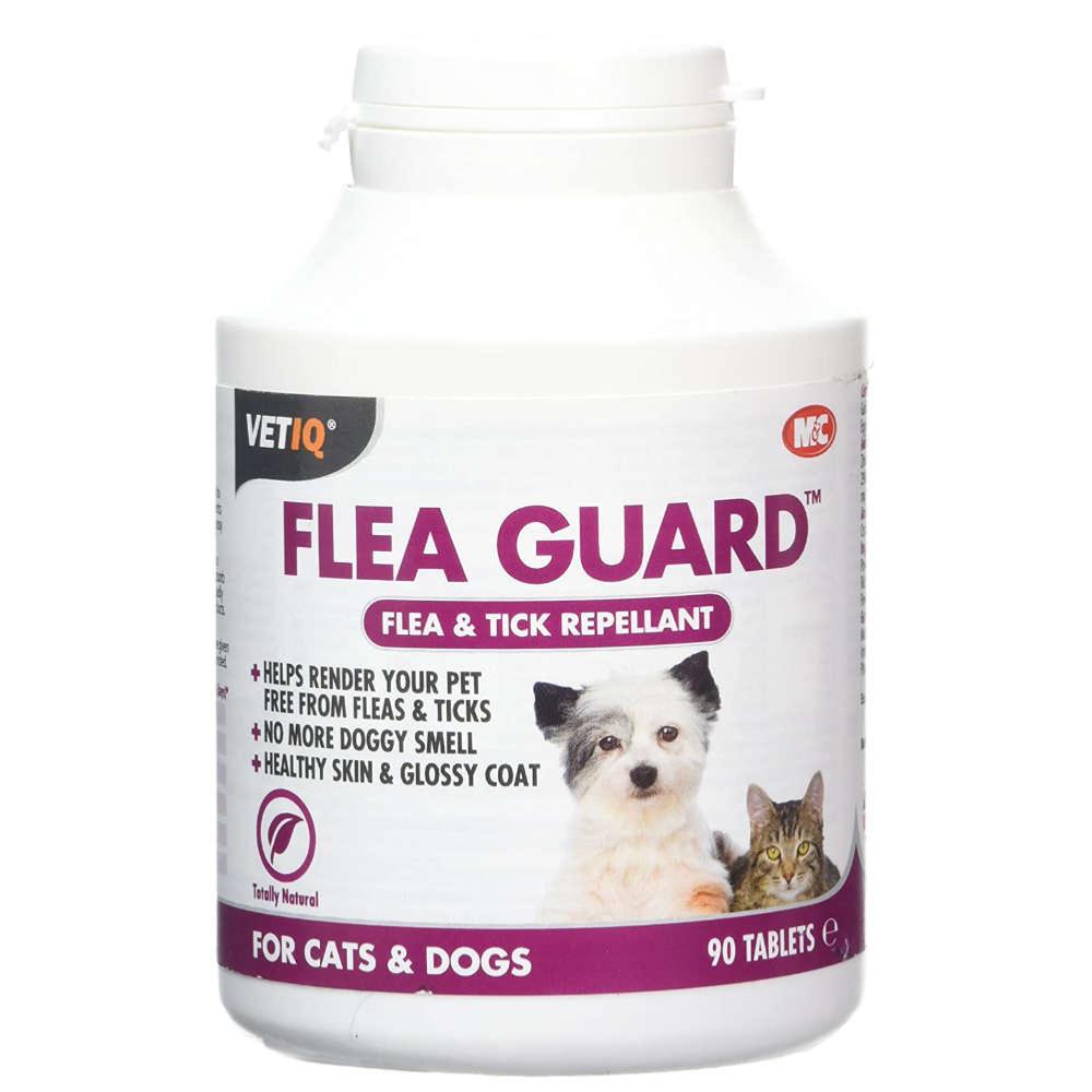 M&C Vet IQ | Flea & Tick Repellent | Dog & Cat Flea Guard - 90 Tablets