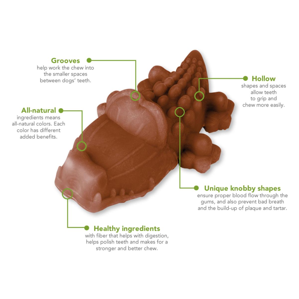 Whimzees | Natural Dental Chew | Alligator