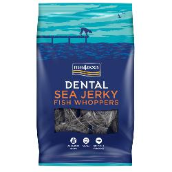 Fish4Dogs | Natural Dog Treat | Dental Sea Jerky Fish Whoppers - 500g