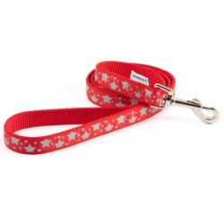 Ancol Fashion Reflective Nylon Dog Lead - 100cm x 1.9cm - Red Or Blue Options Available