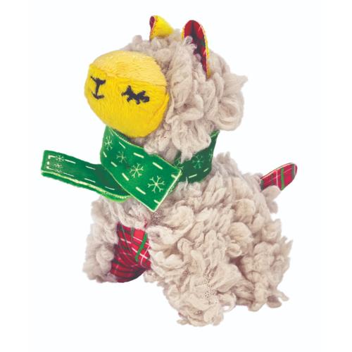 KONG Holiday | Christmas Cat Toy | Softies Scrattles Llama