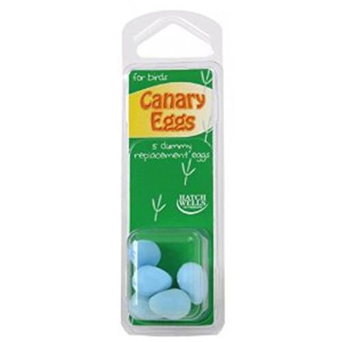 Hatchwells Blue Dummy Replacement Canary Eggs - 5 Pack