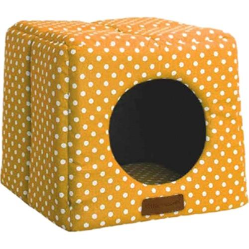Happy Pet Little Rascals Cosy Cube Mustard Spot 41x41x37cm
