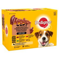 Pedigree | Wet Dog Food Pouches | Mixed Selection In Gravy - 12 x 100g