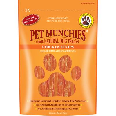 DOGS IN DISTRESS DONATION - Pet Munchies Hypoallergenic Dog Treats - Chicken Strips 90g
