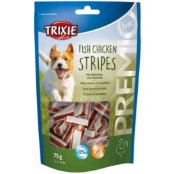 Trixie Premio | Natural Meaty Dog Treats | Chicken & Pollock Stripes - 100g 