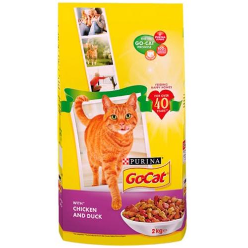 Go Cat | Dry Cat Food | Adult | Chicken & Duck - 2kg