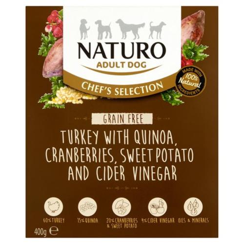 Naturo | Grain Free Wet Dog Food | Chef's Selection Turkey - 400g