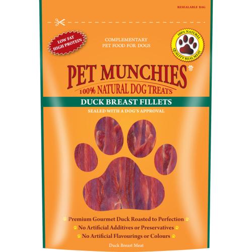 Pet Munchies | Natural Dog Treat | Meaty Breast Fillets - 100g