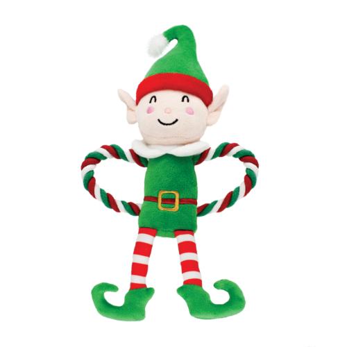 Holly & Robin | Christmas Dog Toy | Naughty & Nice Rope Elves - Assorted