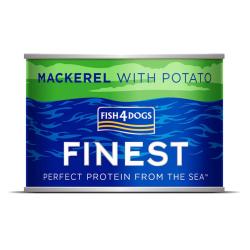 Fish4Dogs Finest Grain Free Wet Dog Food Mackerel with Potato 185g