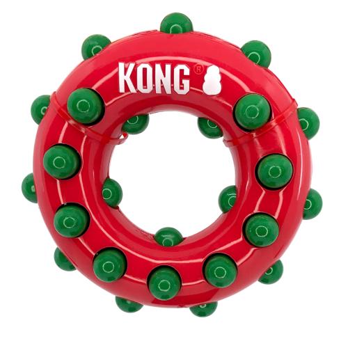 KONG Holiday | Christmas Dog Toy | Dotz Ring - Small