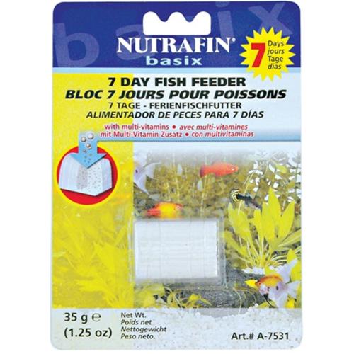 Nutrafin Basix 7 Day Holiday Tropical Fish Feeder Block