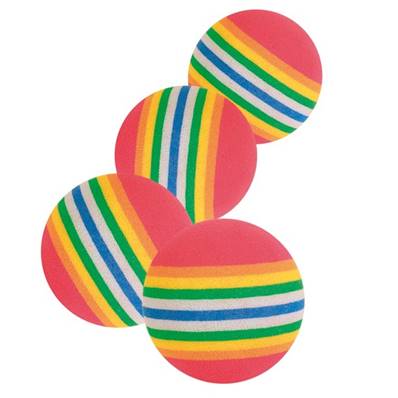Trixie Rainbow Balls 3.5cm 4pcs
