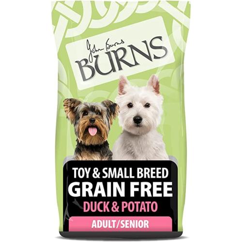 Burns Toy & Small Breed Free From | Holistic Grain Free Dry Dog Food | Adult | Duck & Potato