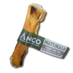 Anco | Natural Dog Treat | Hairy Rabbit Hide Roll