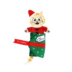 KONG Holiday | Pull-A-Partz Present | Christmas Plush Cat Toy