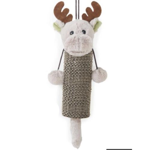 Cupid & Comet | Christmas Cat Toy | Reindeer Cardboard Scratcher