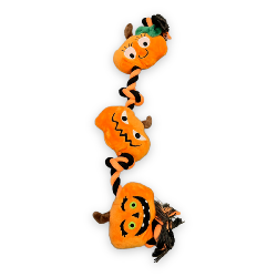 Happy Pet | Halloween Dog Toy | Rope Pumpkin Tugger