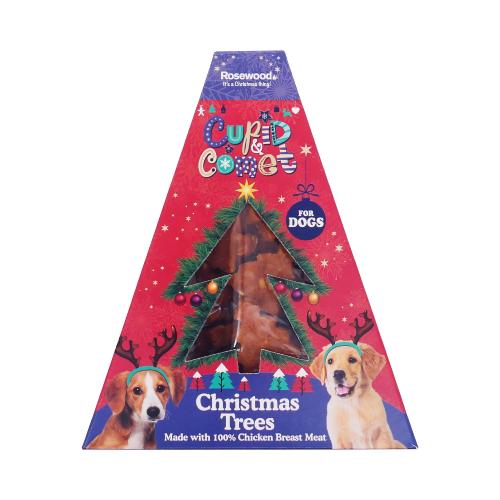 Rosewood Christmas Tree Dog Treats - 150g