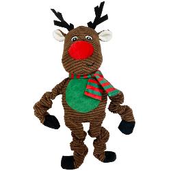 Holly & Robin | Christmas Dog Toy | Bungee Reindeer Tugger