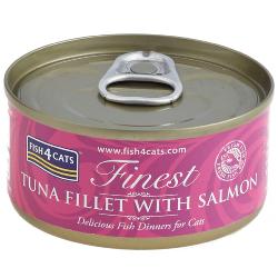 Fish4Cats Wet Cat Food Finest Tuna Fillet with Salmon 70g
